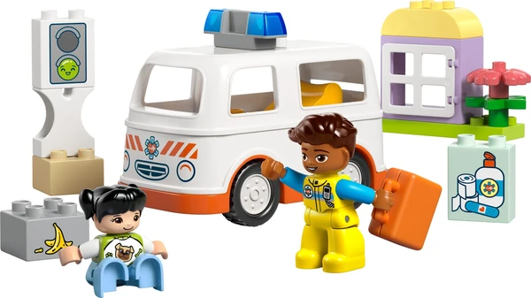 L’ambulance et le chauffeur 10447 | DUPLO® | Boutique LEGO® officielle FR