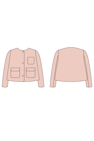 Rhoda Boxy Lined Jacket PDF Sewing Pattern