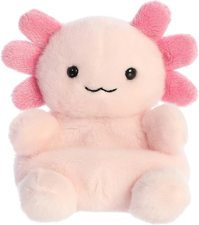 Aurora Adorable animal en peluche Palm Pals Ax Axolotl – Peluche amusante à collectionner pour enfants et adultes – Parfaite pour décorer des chambres et des cadeaux d'anniversaire – Rose 12,7 cm