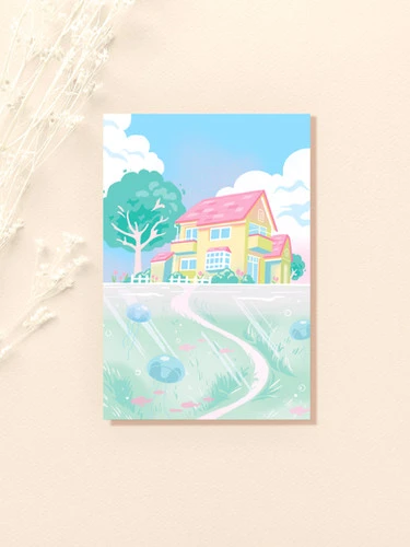 Postcard - Background - Ponyo's cliff