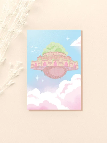 Postcard - Background - Laputa Castle