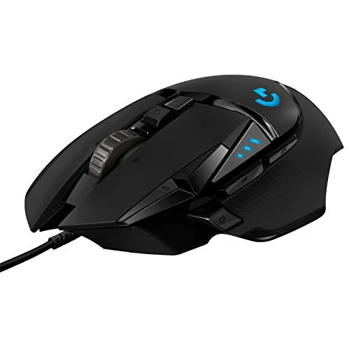 PITIE AUSSI : Logitech G502 HERO Souris Gamer Filaire Haute Performance, Capteur Gaming HERO 25K, 25 600 PPP, RVB, Poids Ajustable, 11 Boutons Programmables, Mémoire Intégrée, PC/Mac - Noire