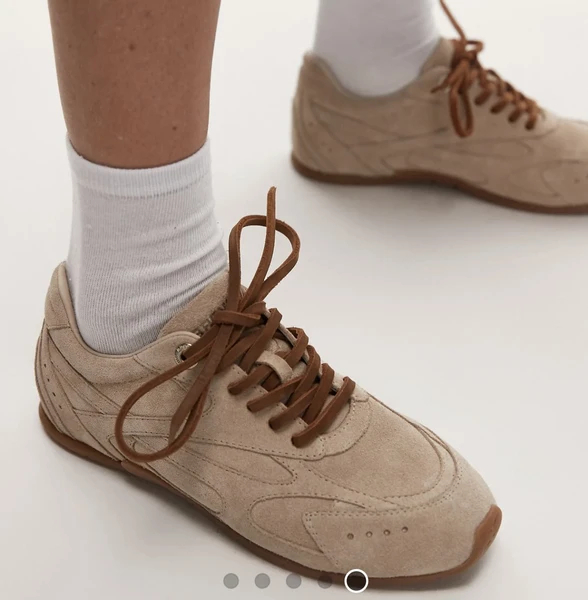 Bronx - Myr-aa - Baskets en daim effet vintage - Avoine