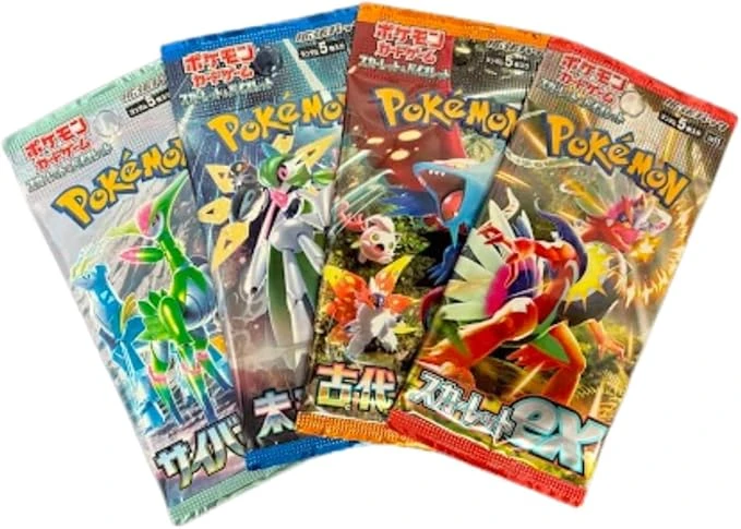 Lot de 4 boosters Japonais Random Pokemon