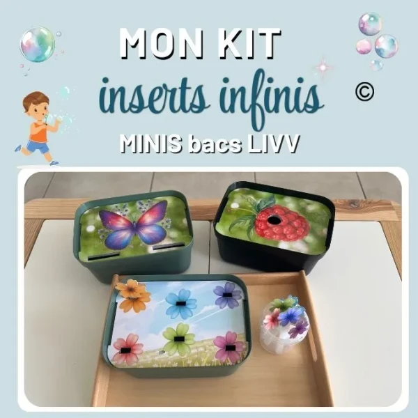 Insert Livv mini bac action x 2 inserts infinis économique