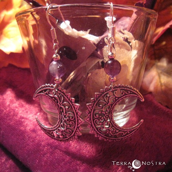 "Under a Violet Moon" Earrings