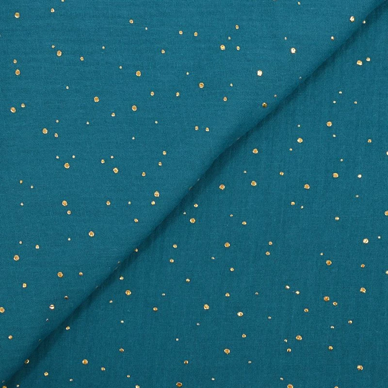 Double gaze canard confettis doré