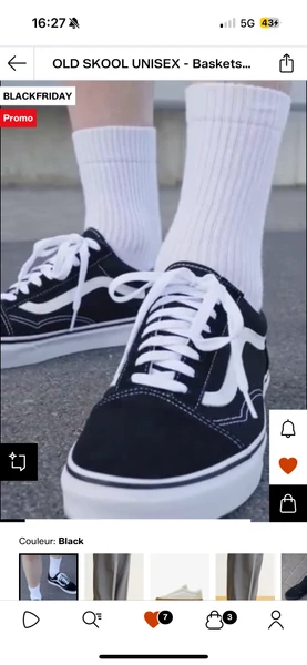 Vans OLD SKOOL UNISEX - Baskets basses - black