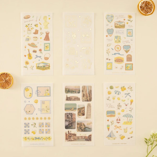 Tsuki ‘Summer in Italy’ Sticker Set ☾ – NotebookTherapy