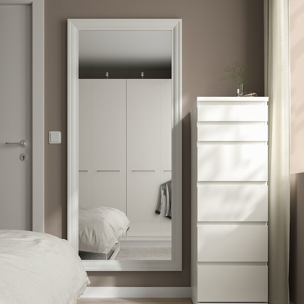 TOFTBYN Miroir - blanc 75x165 cm