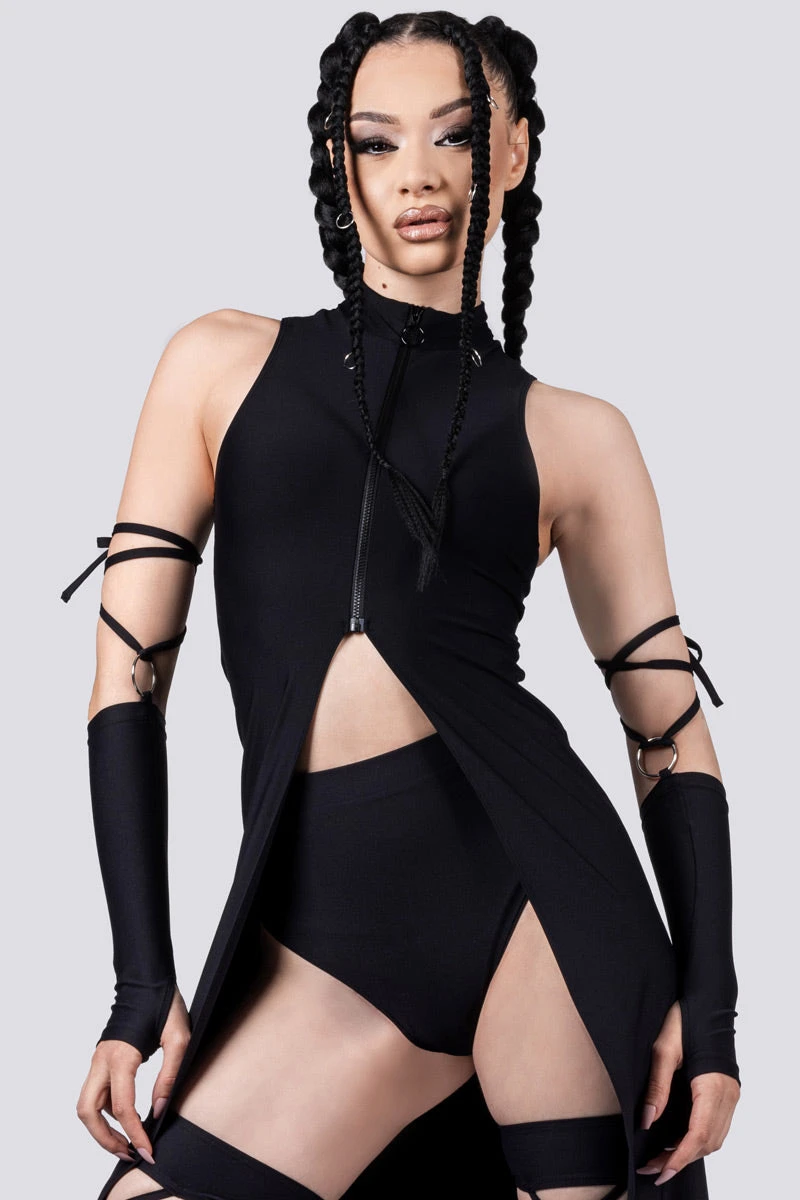 Black Cut Out Maxi Dress