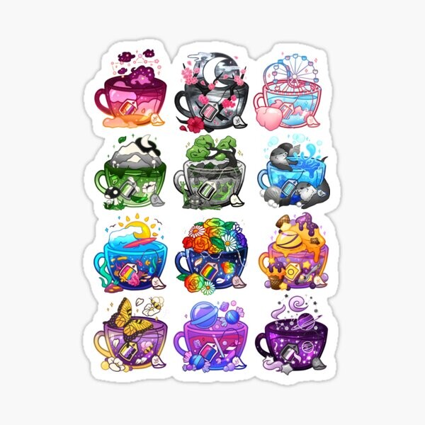 Collection de tasses à thé Pride | Sticker