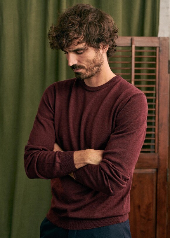 Pull Nils - Bordeaux - Laine - XL
