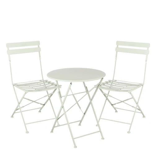 Ensemble jardin bistro 3 pièces en metal vert menthe LAURENCE | Maisons du Monde