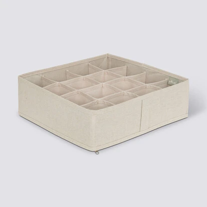 Rangement tiroir 16 compartiments, Beige