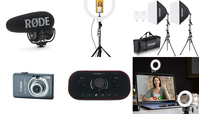 Matériel recommandé création de contenus / Recommended setup for content creation