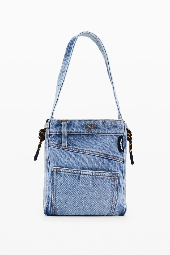 Sac cabas en denim moyen