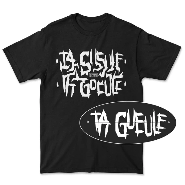 T-shirt premium 3XL - Message secret stylisé TA GUEULE 
