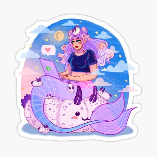 Space & Sea Buns | Sticker