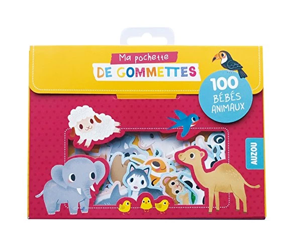 100 gommettes bebes animaux (coll. ma pochette de gommettes)