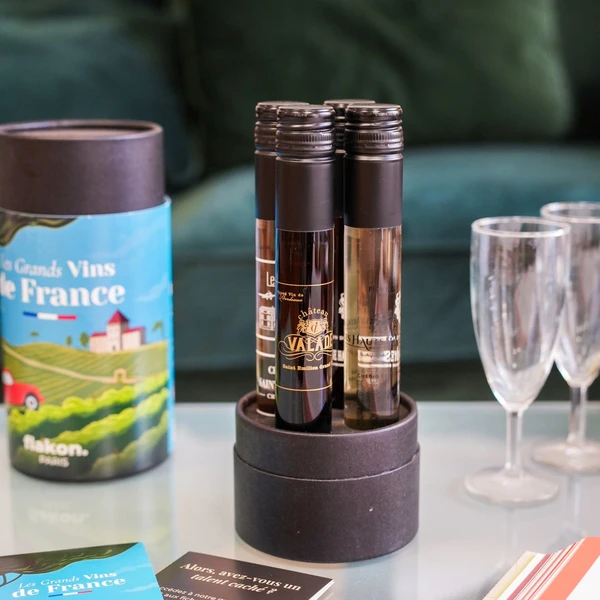 Un coffret de dégustation de vins français