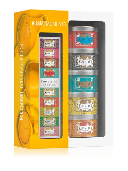 Coffret Kusmi Moments avec une pince à thé - Kusmi Tea