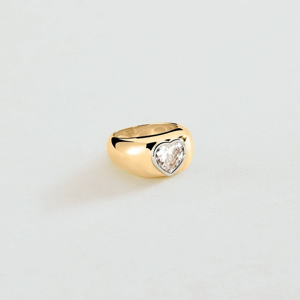 Bague large VICTOIRE - Doré