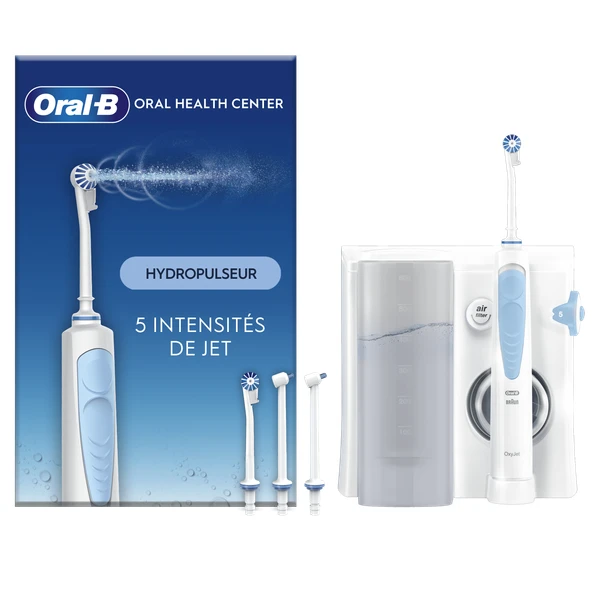 Oral-B Oral Health Center Hydropulseur : Fil Dentaire À L’eau, 2 Canules Oxyjet, 2 Canules Water Jet
