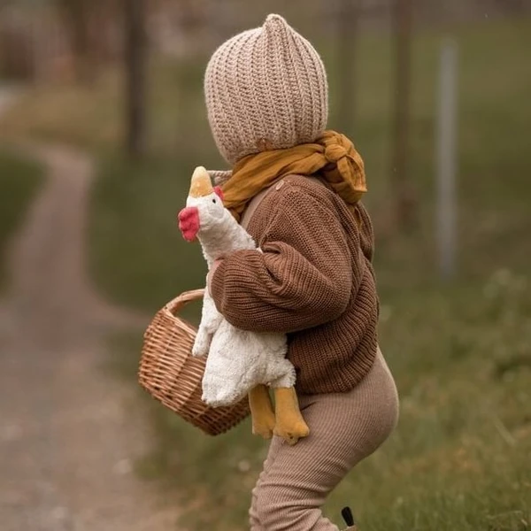 Peluche Poule Chauffante - Blanc - Petit