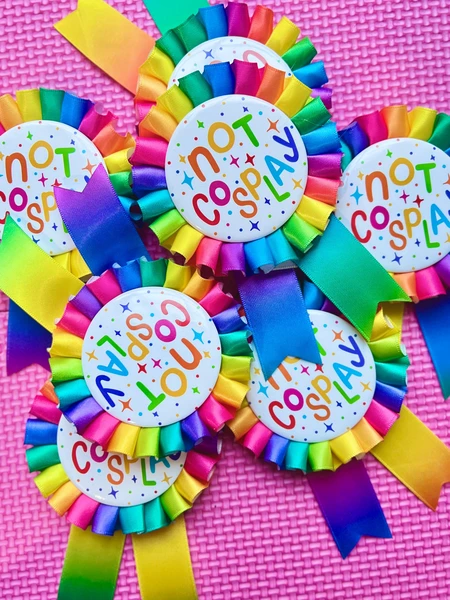 Neon Not Cosplay Rosette pin