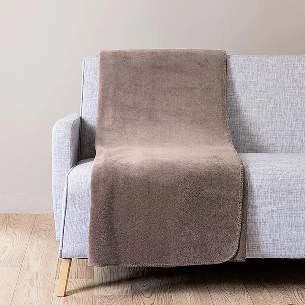 Plaid taupe 150x230