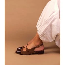 Ballerine slingback Swann chocolat