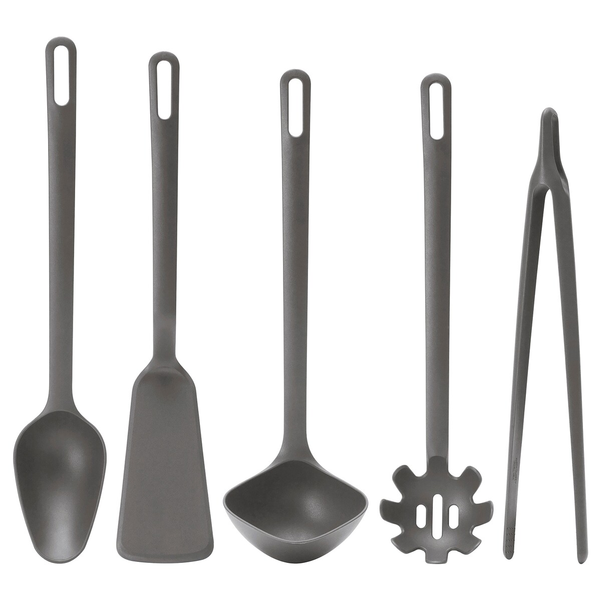 FULLÄNDAD Ustensiles, 5 pièces - gris - IKEA