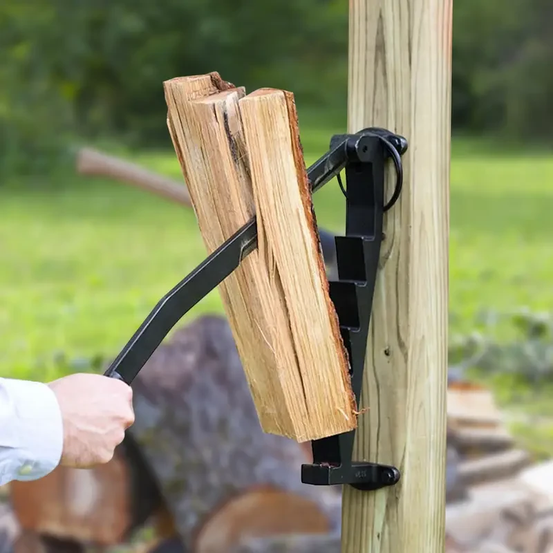 Fendeur de bois manuel, allume-feu mural pour bois de chauffage, allume-feu portable pour bois de chauffage, allume-feu pour bois de chauffage en acier carbone pour le camping en plein air