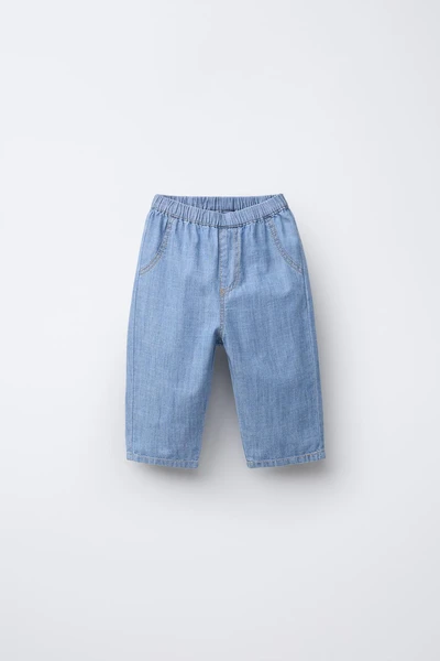 PANTALÓN EFECTO DENIM FLUIDO