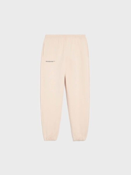 Heavyweight recycled cotton track pants—sand