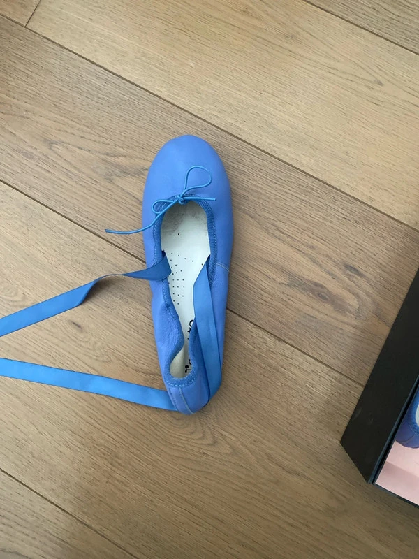 Ballerines Repetto en cuir avec rubans