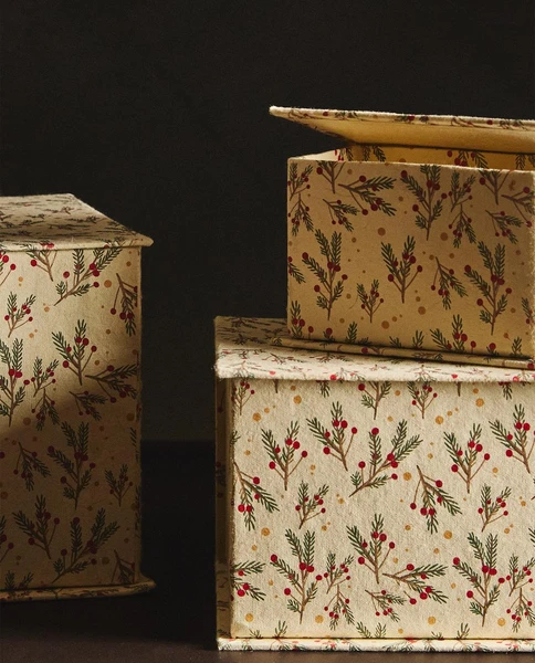 BOÎTE DE RANGEMENT HOUX NOËL - TOUT AFFICHER - NOËL | Zara Home France | Zara Home France