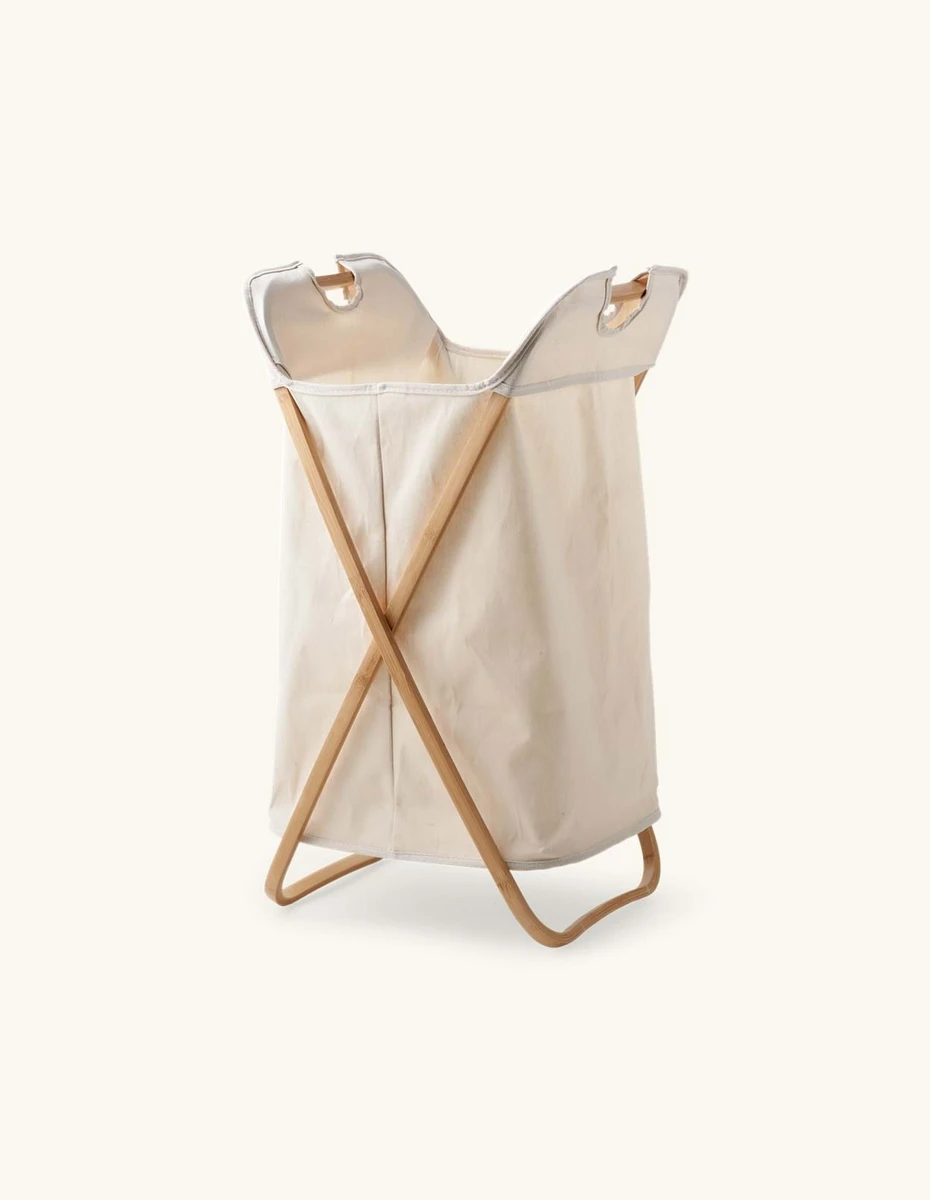Panier à linge | Coton/polyester/bambou. 40 x 40 x 70 cm. | Søstrene Grene