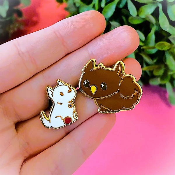 SCRATCH & OWLBEAR Baldur's Gate 3 inspired hard enamel BG3 PINS