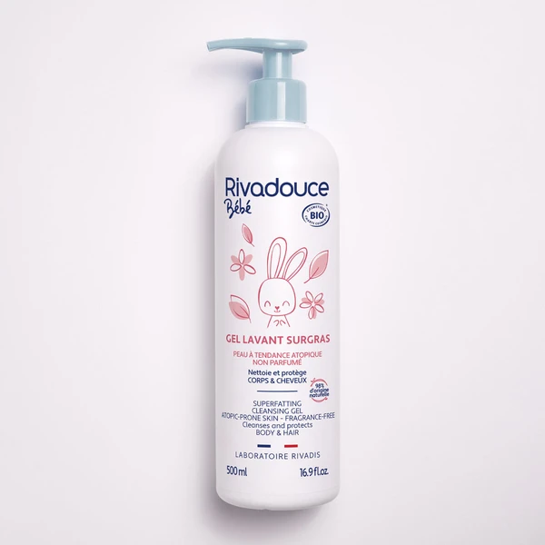 Gel lavant surgras Rivadouce Bébé certifié Bio - 500ml