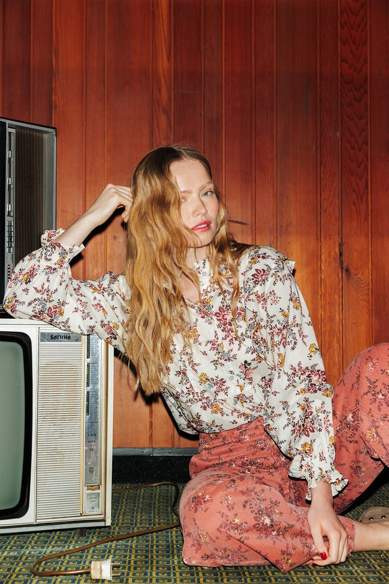 Chemise fleurie Femme