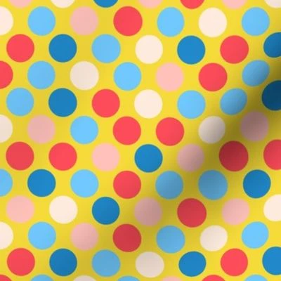 Spring Dotsy Polka Dot Abstract Fabric | Spoonflower