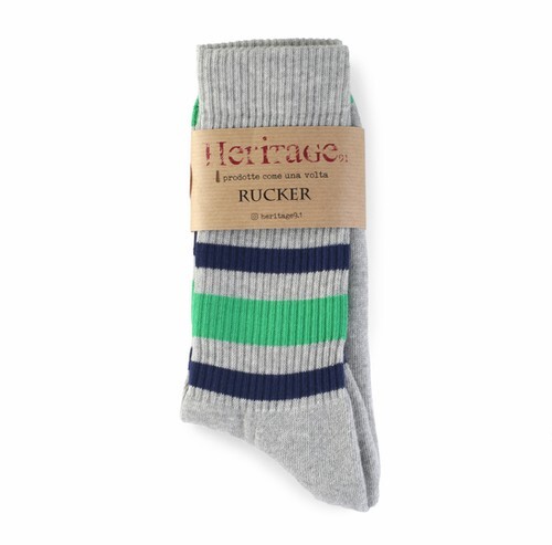 Grey - Green &amp; Blue Stripes
