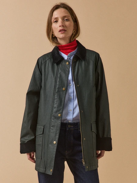 Veste coton enduit