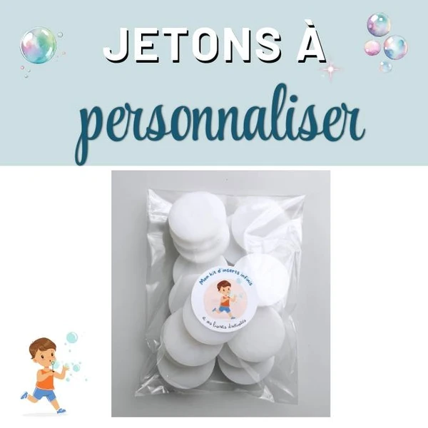 Lot de 20 jetons PMMA parfait pour inserts trofast