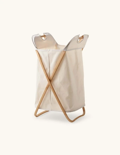 Panier à linge | Coton/polyester/bambou. 40 x 40 x 70 cm. | Søstrene Grene