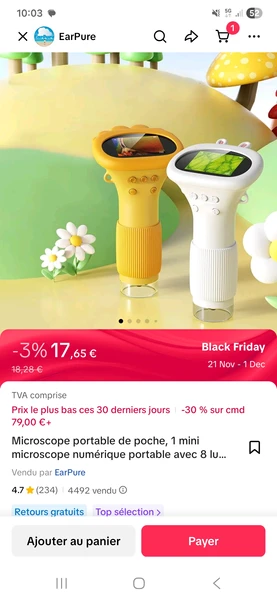 microscope numérique enfants grossissement - Temu Canada