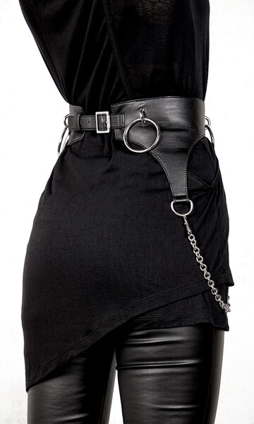 Ceinture Simili Cuir Anneaux