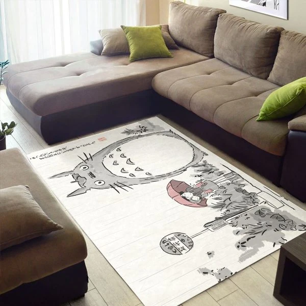 My Neighbor Totoro Bus Stop Rug - Studio Ghibli Rug New 2024 - Ghibli Merch Store - Official Studio Ghibli Merchandise